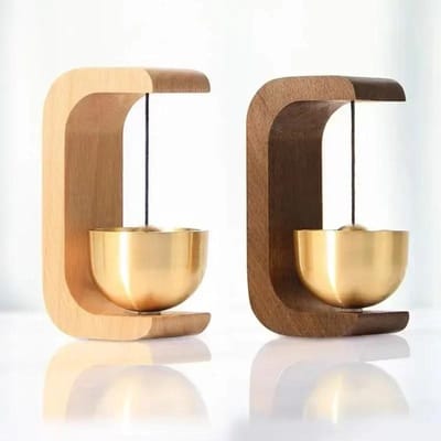 Japanse Houten Windgong Draadloze Deurbel Voordeur Bel Decoratieve Windbel voor Huis Opening Hangende Decoraties