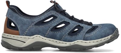 Rieker Heren Instappers Slipper, 08065-17, Blue Blue