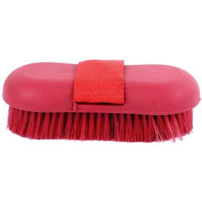 Brosse pour cheval Poils doux Manche antidérapant Brosse de toilettage pour cheval Nettoyage efficace par massage red
