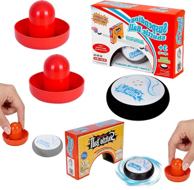 Air Hockey Puck - Draagbaar Spel - Gezinsplezier - Compact Ontwerp - 10 cm - Meerkleurig