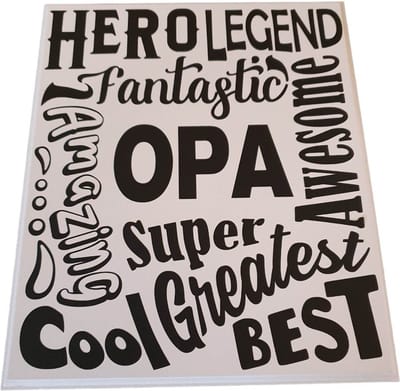 Spreuken - Tekstbord Opa - Papa - Vaderdag - Verjaardag -Quote - Gepersonaliseerd Cadeau -