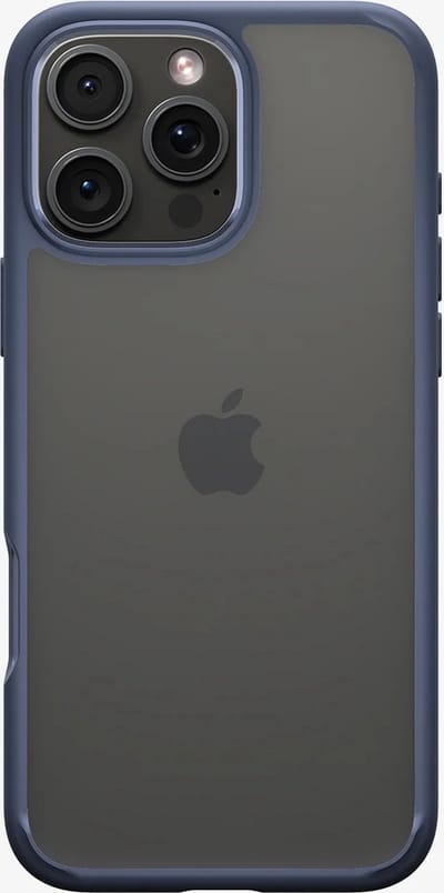 Spigen Ultra Hybrid Hoesje Geschikt voor Apple iPhone 16 Pro - Back Cover met Air Cushion - Blauw