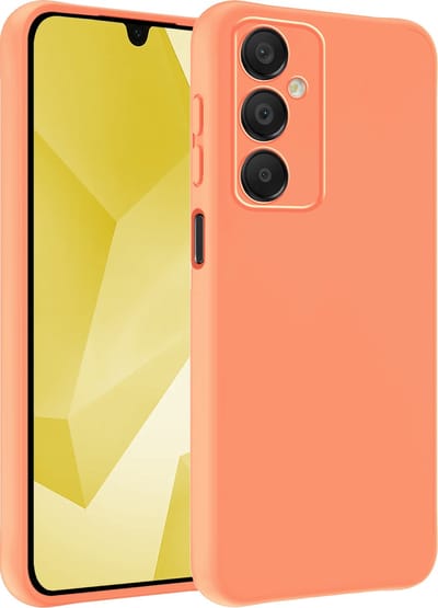 Hoesje - Geschikt voor Samsung Galaxy A16 - Sterk & Shockproof - Hoes Cover - Siliconen Case - Telefoonhoesjes - Perzik