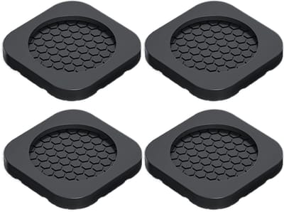 Wasmachine Trillingpads - Antislip Voetkussentjes - Stabiliseren Apparaten - Schokabsorberend Materiaal - Set van 4 - Zwart
