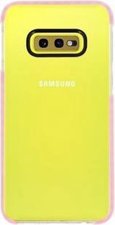 Armor TPU Hoesje - Hoesje Geschikt voor Samsung Galaxy S10e Transparant / Roze