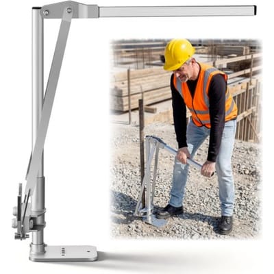 VEVOR T-paaltrekker, max. 90 mm klembreedte, T-paaltrekker met stalen klemmen, gepoedercoat, paalheffer voor het verwijderen van T-palen voor hekwerk, wapeningsstaven, houten palen en verkeersborden.