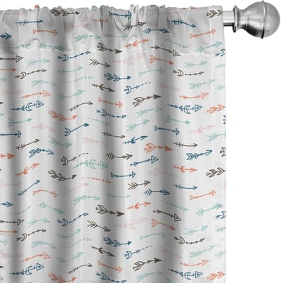 ABAKUHAUS pijlgordijnen – 2x75x175 cm – microvezel – verduisterend – veelkleurig