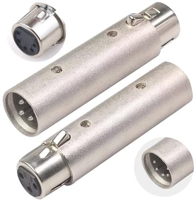 Allecto - Xlr naar 5 Pin Din Midi Adapter - 2 Pack - Plug Play voor