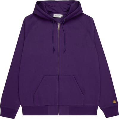 Carhartt Wip Chase Hoodedt F00cxx Jas Met Capuchon Paars