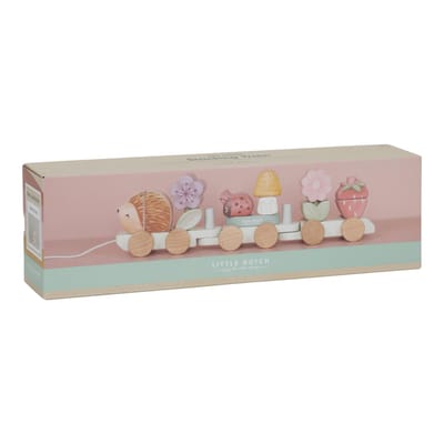 Little Dutch Blokkentrein Egel Fairy Garden FSC Baby- en peuterspeelgoed Houten speelgoed