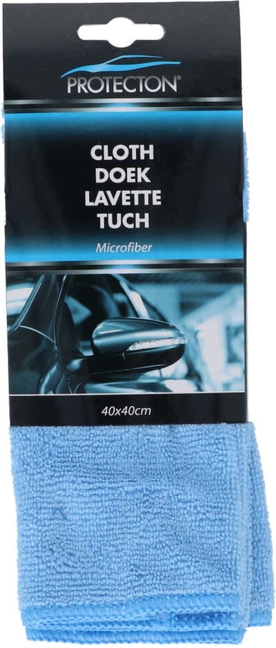 Protecton Microvezeldoek – Voor het streeploos reinigen – Voor auto, camper of caravan - Extra zacht - Niet pluizend - Nat & droog te gebruiken – Wasbaar in wasmachine - 40x40cm