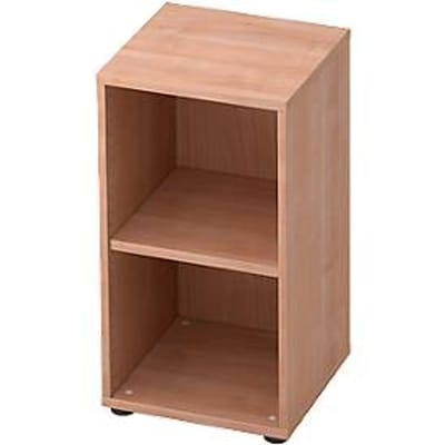 TOPAS LINE boekenkast, 2 OH, spaanplaat, B 400 x D 400 x H 748 mm, notendecor