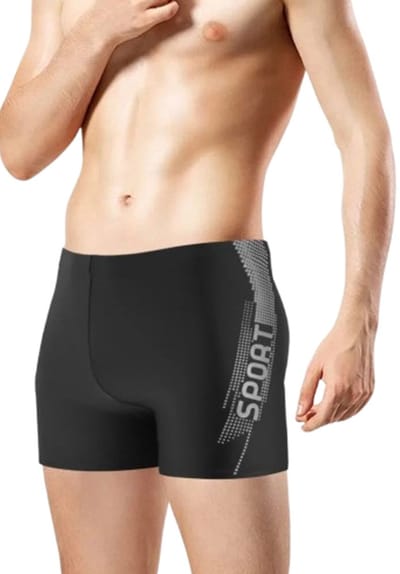 Aansluitende zwembroek heren - Sport - Short - Touwsluiting - Mode - Zwart