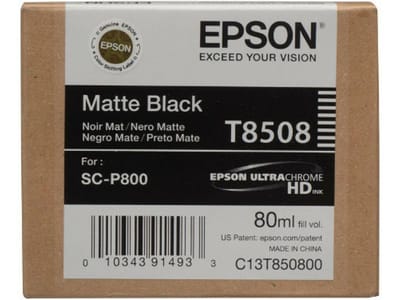 Epson T8508 inktcartridge mat zwart (origineel)