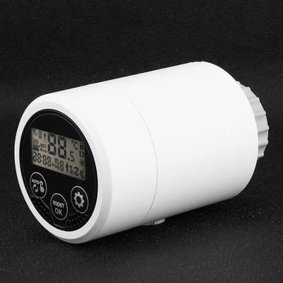 Thermostatische Radiatorkraan - Slimme Thermostaat - Energie Besparen - Programmeerbaar Schema - 5-35 Graden - Wit