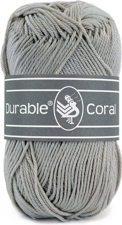 Durable Coral - 2233 mouse grey - Gemerceriseerd Katoen Garen