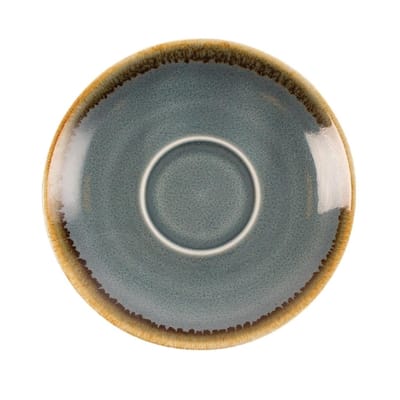 Olympia Kiln Espressoschotel Blauw Ø11,5cm ( Set van 6 ) - Schotels voor koffiekopjes van 85ml