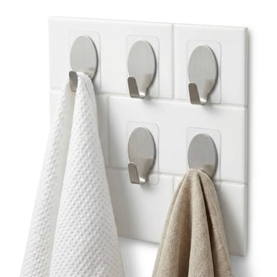 Cheqo® Handdoekhaakjes - Handdoekhaak - Handdoekhaakjes Set - Zelfklevende Handdoekhaakjes - Zelfklevende Haakjes - Plakhaakjes - Wandhaakjes - Wandhaak - Ophanghaakjes - Ophanghaken