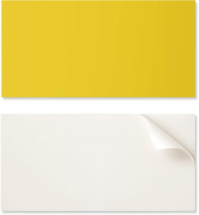 Zelfklevende decoratie met afbeeldingen voor kantoor of studiekamer, 100x50 cm, geel