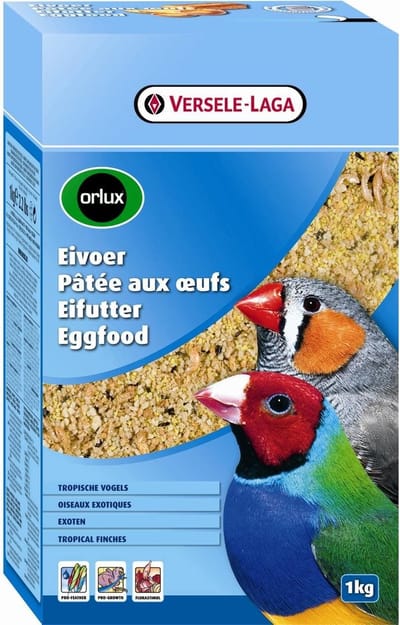 Gold Crumble Tropische Vogels 1 kilo - Orlux Eivoer droog tropische vogels - Eivoer voor vogels - Vogelvoer - Bichenowastrilde (Poephila bichenovii) - Nutribird