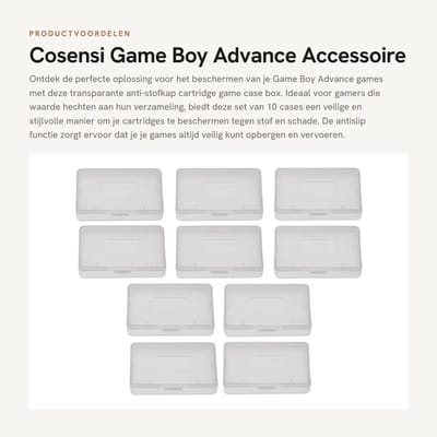 Dailygoods- Cartridge Case Transparant - Antislip - Compact - Bescherming - Lichtgewicht - Hoogwaardig ABS - Game Case
