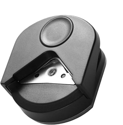 Rondjes Snijder - Hoek Afronder - Kaarten Maken - Ingebouwde Afvalbak - 4mm Radius - Zwart