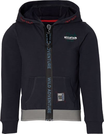 Quapi hooded cardigan vest Dinand donker grijs voor jongens - maat 92