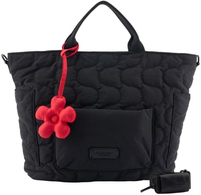 SEIDENFELT MANUFAKTUR handtas schoudertas Vaala Tote Bag Black zwart