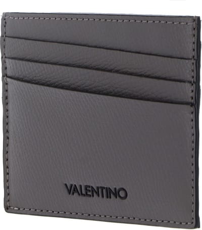 VALENTINO Leren Kaarthouder Chico Wallet Fango Grijs