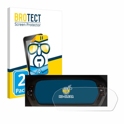 BROTECT - Screenprotector voor Audi A3 2023 Virtual cockpit Plus - Folie Beschermfolie transparant 2 Stuks