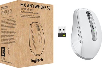 Logitech MX Anywhere 3S for Business muis Kantoor Rechtshandig RF-draadloos + Bluetooth Laser 8000 DPI
