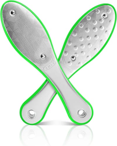 Voetenschraper Set - Eeltverwijderaar Voeten - Huid Verzorgen - Dubbelzijdig Ontwerp - 27 cm - Groen