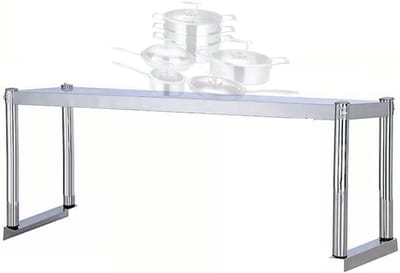 Roestvrijstalen Werktafel - Voorbereidingstafel - Keukenwerk - Heavy-duty structuur - 90 cm lang - Zilver