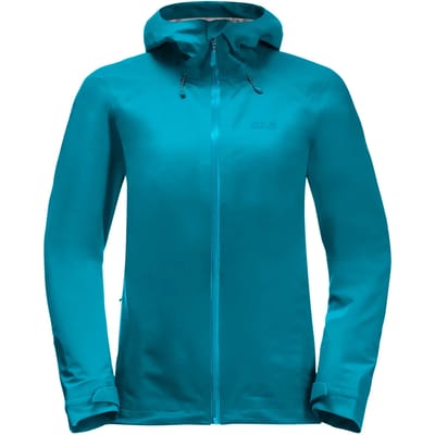 Jack Wolfskin Highest Peak 3l Jkt W 1115121-1395, Vrouwen, Blauw, Jasje, maat: S