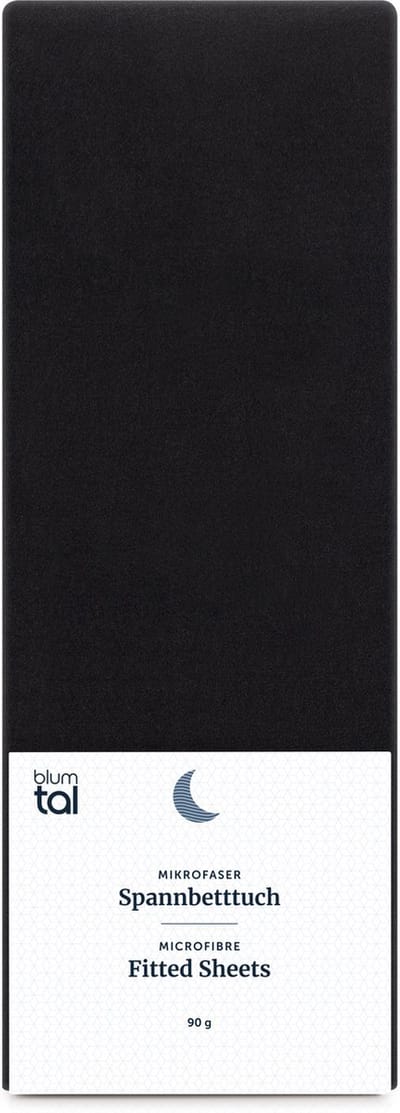 Blumtal Hoeslaken - Microfiber Hoeslakens - 140 x 200 x 30cm - Zwart