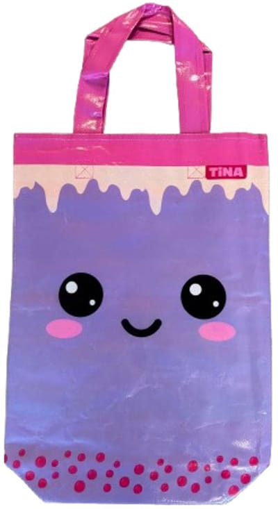 Tina tas - Zomertas - Spullen - MEIDEN - paars- Badtas - Strandtas - shopper