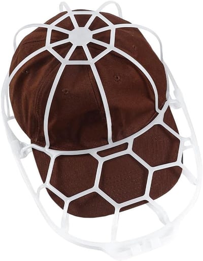 Cap waskooi - Hoed beschermer - Petten wassen - Anti-vervorming ontwerp - 22 x 35.5 cm - Wit