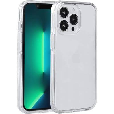 Smartphone hoesje 2 in 1 (siliconen rand en harde hoes) Platyne Iphone 13Pro