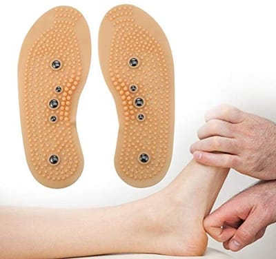 Allecto - Magnetische Therapie Inlegzolen - Verbeter Circulatie - Beige - Acupressuur - Comfortabele en Duurzame Inlegzolen - Geschikt voor Iedereen