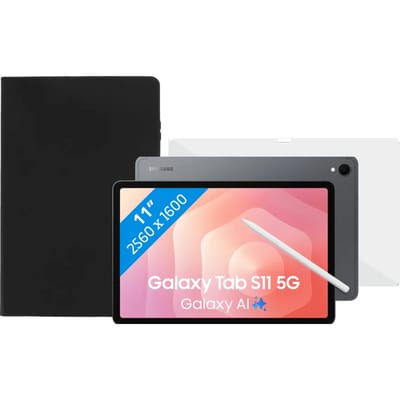 Samsung Galaxy Tab S11 11 inch 256GB Wifi en 5G Grijs + Beschermpakket
