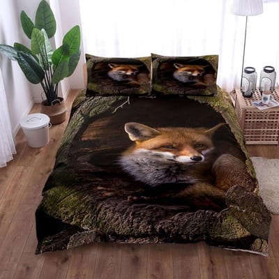 Charmante Vos Kunst Dekbedovertrek Set King Queen Double Full Twin Eenpersoons Maat Bedlinnenset 140x200cm