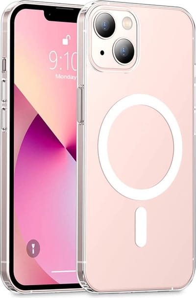 Phreeze Back Cover - Geschikt voor iPhone 13 Hoesje - Ultra HD Transparant Case - Met Magneet Cirkel - Doorzichtige Cover - Magneet