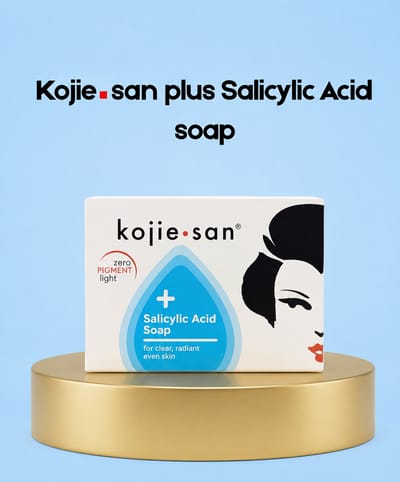 Kojie San Plus Salicylzuur Zeep – Diep Reinigende & Verhelderende Zeep met Salicylzuur – Helpt Puistjes en Onzuiverheden te verminderen, Reinigt Poriën & Egaliseert de Huidtint – Voor een Frisse, Gladde & Gezonde Huid
