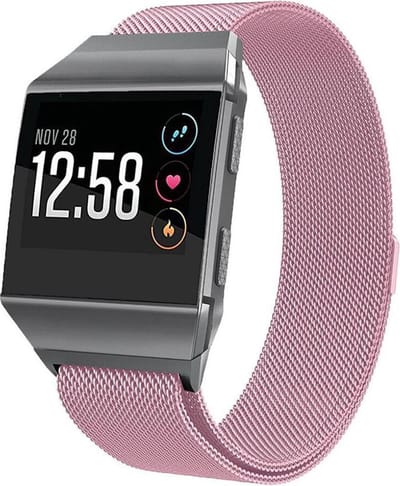 Shop4 - Fitbit Ionic Bandje - Metaal Roze