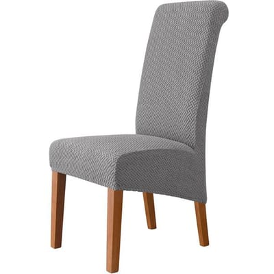 Housse de chaise universelle à dossier haut et universelle, pour salle à manger, hôtel, taille Xl, M, T, Jacquard, Extra Large, extensible, lavable XL size (60-75cm)