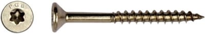 Hardhoutschroef. 4.5 x 60mm. lang. Platkop-Torx-T-20. Verzinkt. 10 stuks Professionele Spaanplaatschroef. Ifix-Pro.
