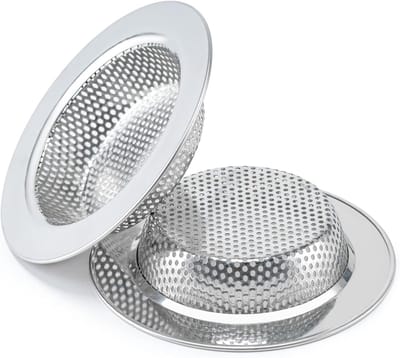 RVS Gootsteen Zeef Universeel - Afvoerzeef - Afvoerplug - Gootsteenzeef voor de meeste keukenafvoermanden - Buitendiameter (11.2 cm)
