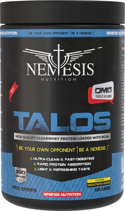Nemesis Nutrition | Talos | Clear Whey | Orange | 390gr 13 servings | Nutriworld