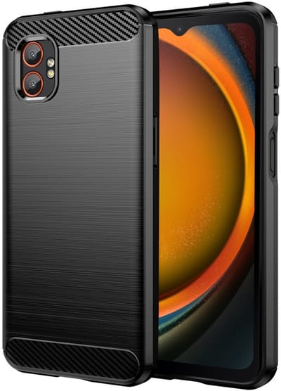 Coverup Hoesje - Geschikt voor Samsung Galaxy Xcover 7 Pro Hoesje - Coverup Armor Brushed TPU Back Cover - Zwart