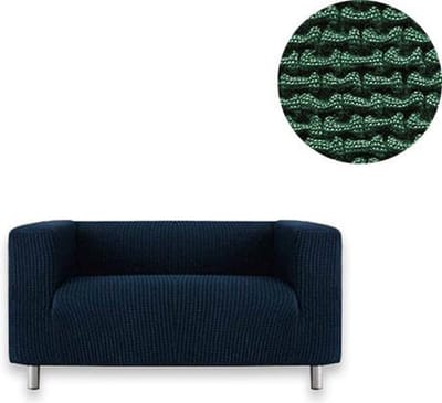 Belmarti® Bankhoes Milos hoge armleuning 170cm tot 190cm breed - Groen - Extreme Stretch Bankhoezen